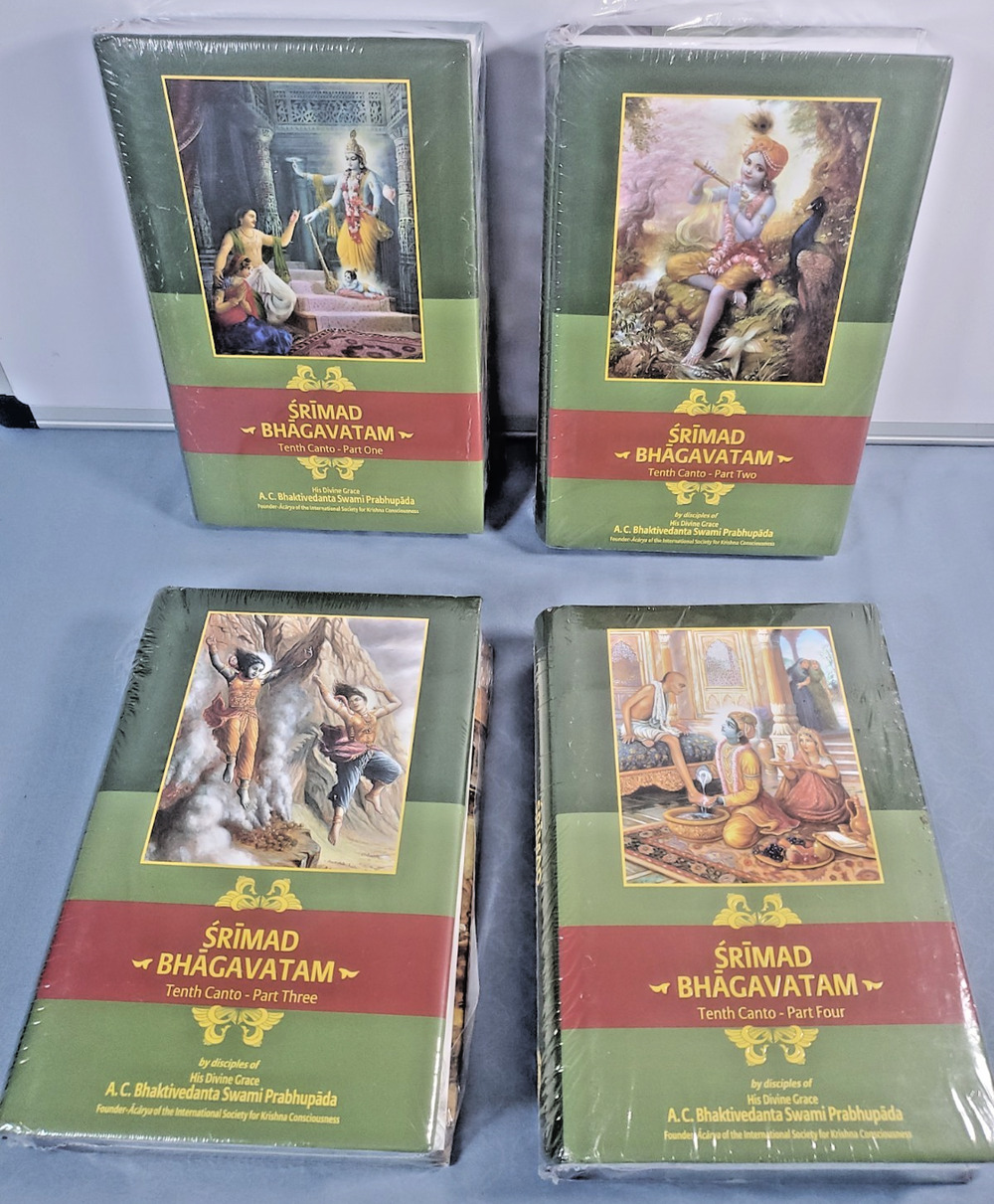 Srimad Bhagavatam Tenth Canto Parts 1-4 Set BBT Prabhupada Hardcover New Sealed